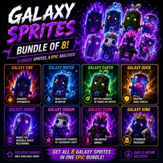 Galaxy Sprites Bundle Fortnite (No Zero&Demon)