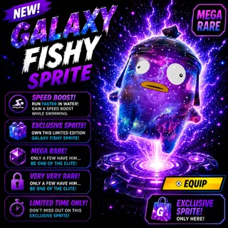Galaxy Fishy Sprite Fortnite - NEW