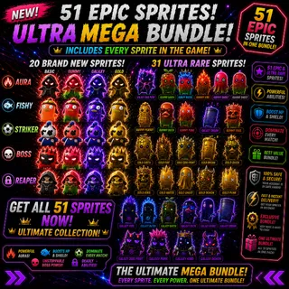 All Sprites in One Mega Bundle (Gold, Gummy, Galaxy) - Including Zero and New Sprites!!