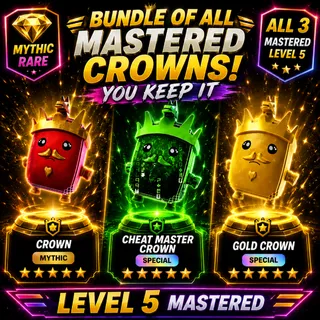 All 3 Mastered Crown Sprites (You keep it)