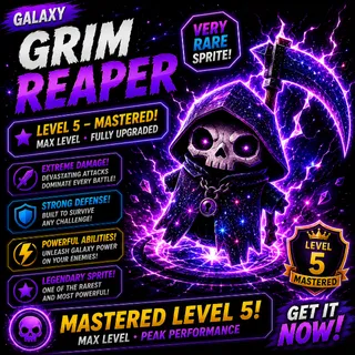 Mastered Galaxy Grim Reaper Sprite Fortnite (Level 5)