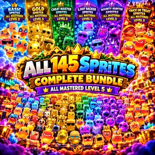 ALL Mastered 145 SPRITES Fortnite - level 5!