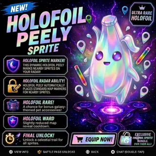 Holofoil Peely Sprite Fortnite - NEW Sprite (RARE) 