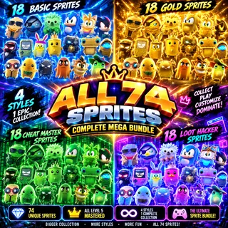 ALL Mastered 74 SPRITES Fortnite - level 5!