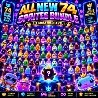 ALL Mastered 74 SPRITES Fortnite - level 5!