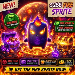 Mastered Cube Fire Sprite Fortnite - NEW