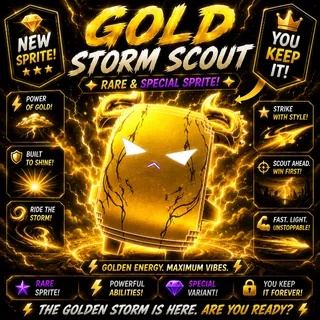 Gold Storm Scout Sprite Fortnite - New! 