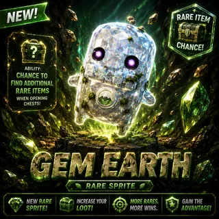 Gem Earth Sprite - Rare Sprite (NEW)