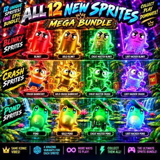 All 12 New Sprites Bundle - Crash, Pond and Blinky!