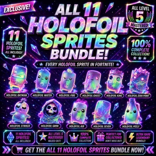 All Holofoil Sprites - Mastered 11 Holofoil Sprites Bundle