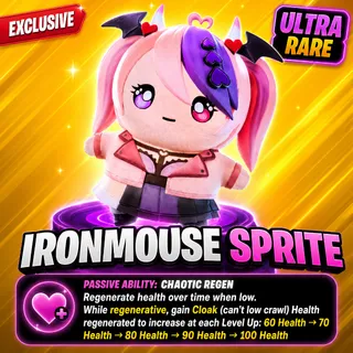 Iron Mouse Sprite Fortnite - Mega Rare (NEW)