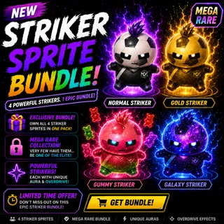 All Striker Sprite Bundle (Galaxy, Gummy and Gold)