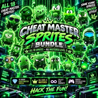 Mastered All Cheat Master Sprites Bundle - Level 5!