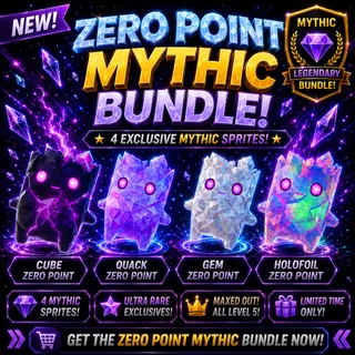 Mastered NEW Zero Point Sprites Bundle! Cube, Gem, Holofoil and Quack!