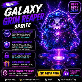 Galaxy Grim Reaper Sprite (Mega Rare) - NEW Sprite
