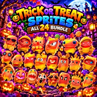 All New Trick or Treat Sprites Bundle - 24 Sprites!