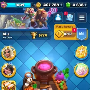Strong Clash Royale 4.6k gems, 400k gold, OG emotes and 10+ year badge
