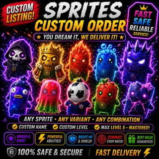 Custom Order for Sprites - for Tyson S