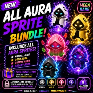 All Aura Sprite Bundle (Gold, Gummy & Galaxy)!! (NEW)