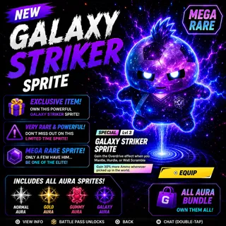 Galaxy Striker Sprite Fortnite (Rare) - NEW