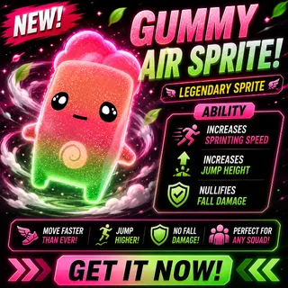 Gummy Air Sprite Fortnite - Rare (NEW)