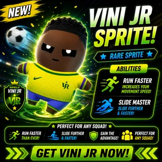 Mastered VINI JR Sprite Fortnite - Mega Rare (NEW)