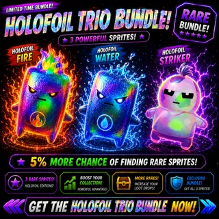 Holofoil Sprites Bundle - Holofoil Water, Fire and Striker Sprites