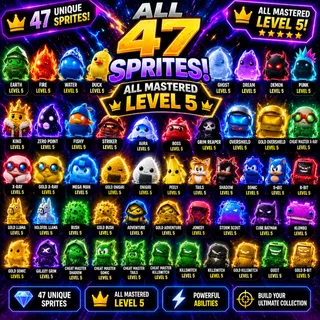 ALL 47 SPRITES Fortnite — MASTERED LEVEL 5 Sprites!