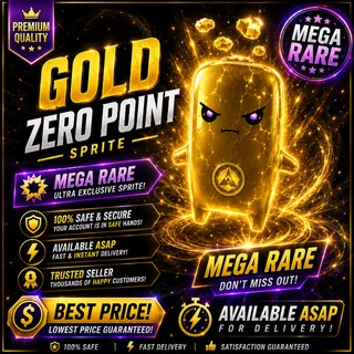 Gold Zero Point Sprite Mega Rare