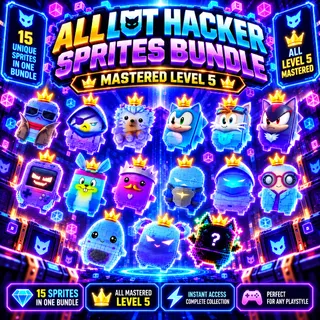Mastered Loot Hacker Sprites Bundle - All level 5!