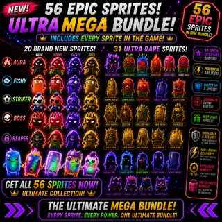 ALL SPRITES BUNDLE - Gold, Gummy, Galaxy and Holofoil (56 Sprites) - includes Zero points!!