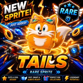 Tails Sprite - New Sprite (Rare)