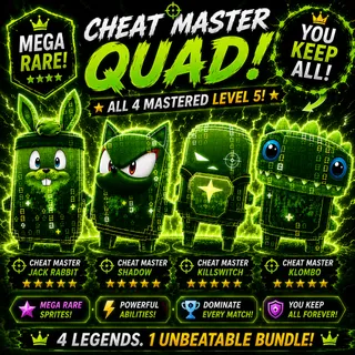 NEW CHEAT MASTER BUNDLE – ALL 4 MASTERED LEVEL 5 | YOU KEEP ALL!