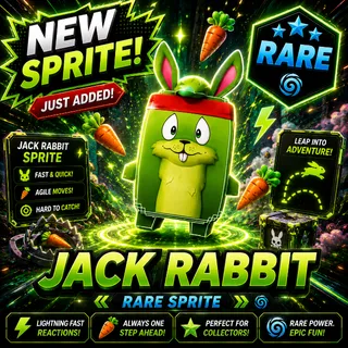 Jack Rabbit Sprite - New Sprite (Rare)