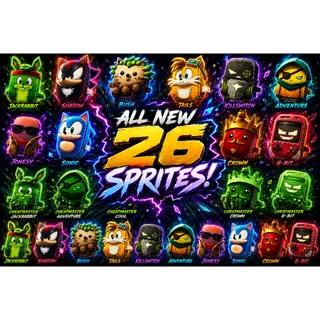 All New Sprites - 26 Sprites including Cheat Master Sprites 