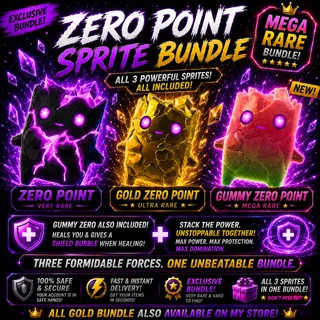 All Zero Point Sprite (Gummy Zero Point Sprite + Gold Zero Point Sprite + Zero Point Sprite Bundle)