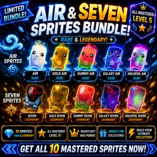 All Air and Seven Foundation Sprites Bundle - Mastered (10 Sprites)
