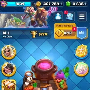 Clash Royale 4.6k gems, 400k+ gold, OG emotes and 10+ year badge ✅