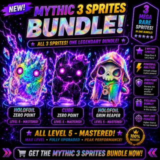 Mastered New Mythic Bundle - Holofoil Zero Point, Cube Zero Point, Holofoil Grim Sprite! 