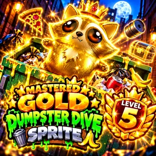 Mastered Gold Dumpster Dive Sprite - level 5