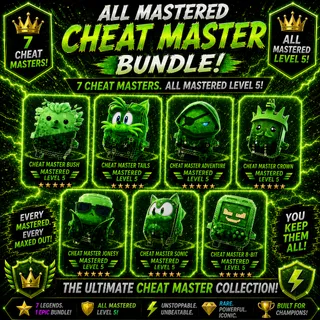 All 7 Cheat Master Sprites Bundle - Mastered level 5! 