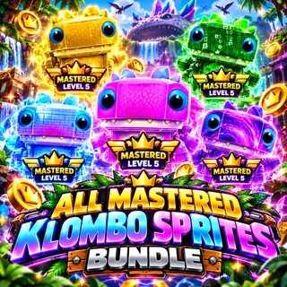 Mastered Klombo Sprites Bundle - Basic, Gold, Cheat Master, Loot Hacker and Bounty Hunter Klombo!