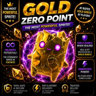 Gold Zero Point Sprite Fortnite