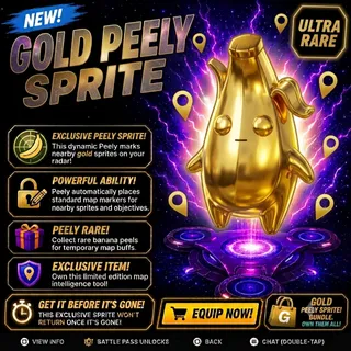 Mastered Gold Peely Sprite Fortnite - NEW 
