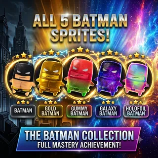 All Batman Sprites Bundle (Gold, Gummy, Galaxy, Holofoil) + Base 