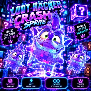 Mastered Loot Hacker Crash Bandicoot Sprite - New!