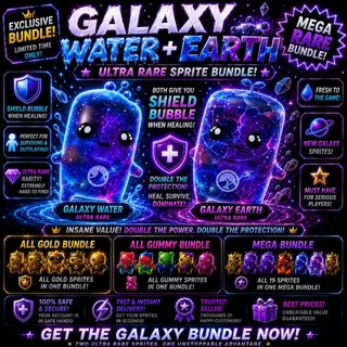 Galaxy Water and Galaxy Earth Sprite Bundle!