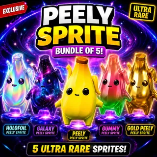 All New Peely Sprite Bundle - Base, Gold, Gummy, Galaxy and Holofoil Peely Sprite!