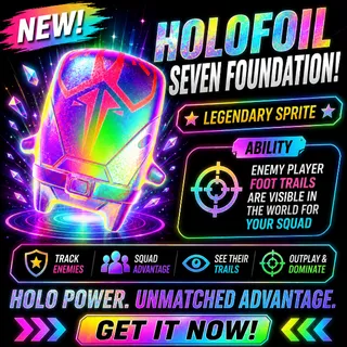 Holofoil Seven Foundation Sprite Fortnite - NEW