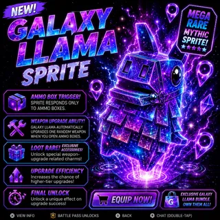 Galaxy Llama Sprite Fortnite - NEW (Rare)